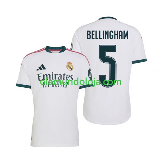 Camisola Real Madrid Jude Bellingham 5 Homem Equipamento Primeiro 2026-2027 Manga Curta